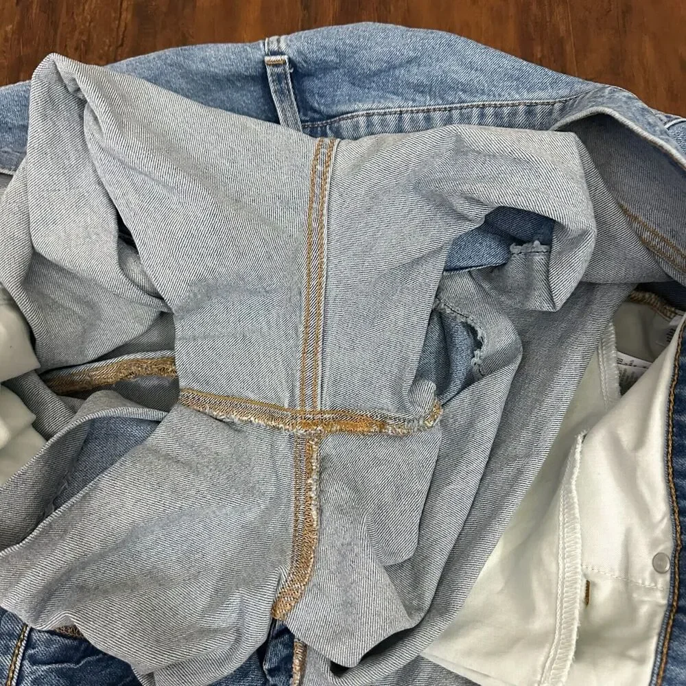 J. CREW High-Rise Denim Shorts in Tea Time Wash #AV425